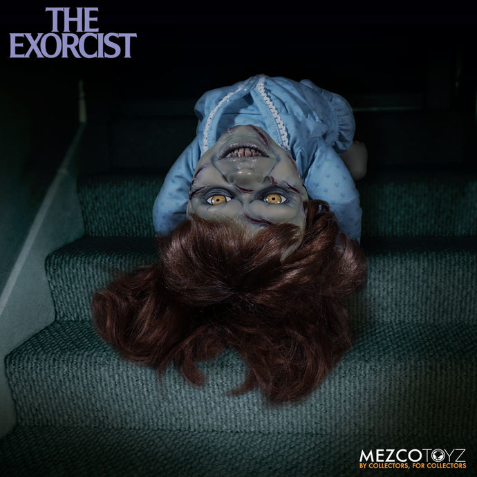 Coming soon from MEZCO TOYZ: Mega Scale Exorcist with Sound Feature