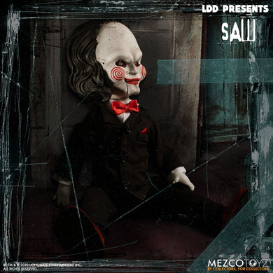 LDD PRESENTS Saw: Billy (PRE-ORDER) - The Crimson Screen Collectibles, horror movie collectibles, horror movie toys, horror movies, blu-rays, dvds, vhs, NECA Toys, Mezco Toyz, Pop!, Shout Factory, Scream Factory, Arrow Video, Severin Films, Horror t-shirts